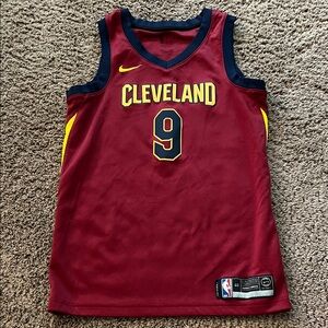 Nike Men’s Cleveland Basketball Jersey - Burgundy and Yellow
